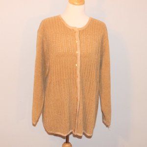 Jenny Size 1X Button Front Cardigan Sweater VGC